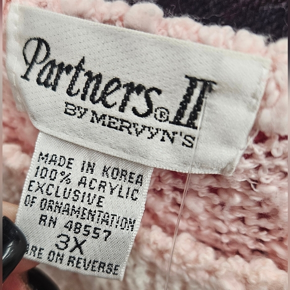 Vintage Partners II by Mervyn’s Pastel Geometric Knit Sweater - Picture 9 of 9